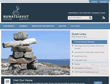 Tablet Screenshot of nunatsiavut.com